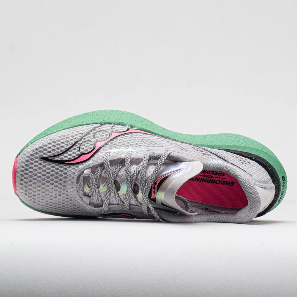 Saucony Endorphin Pro 3 Women's Fog/VIZI Pink 5 Saucony Endorphin Pro 3 Women's Fog/VIZI Pink - Image 3