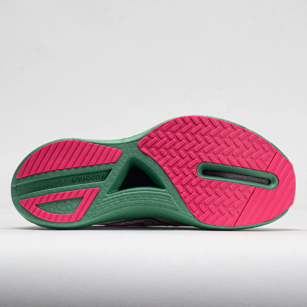 Saucony Endorphin Pro 3 Women's Fog/VIZI Pink 6 Saucony Endorphin Pro 3 Women's Fog/VIZI Pink - Image 4