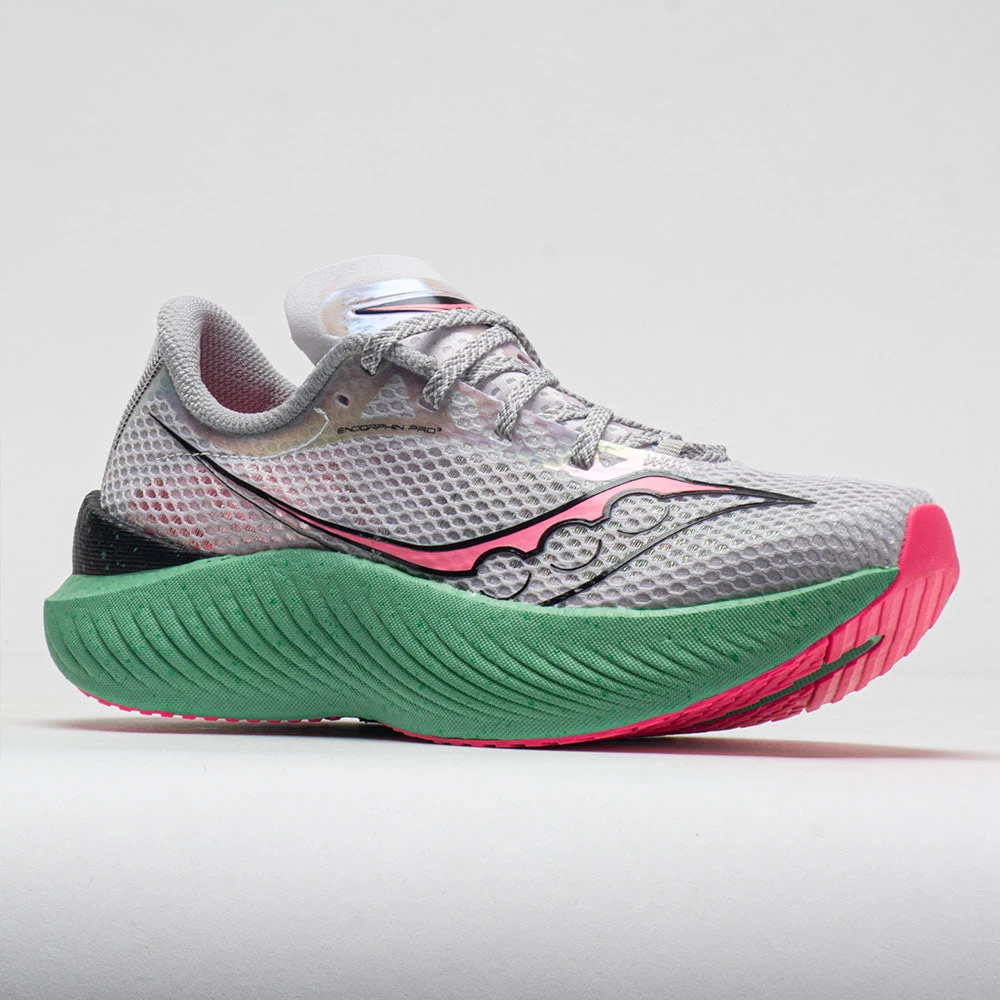 Saucony Endorphin Pro 3 Women's Fog/VIZI Pink 7 Saucony Endorphin Pro 3 Women's Fog/VIZI Pink - Image 5