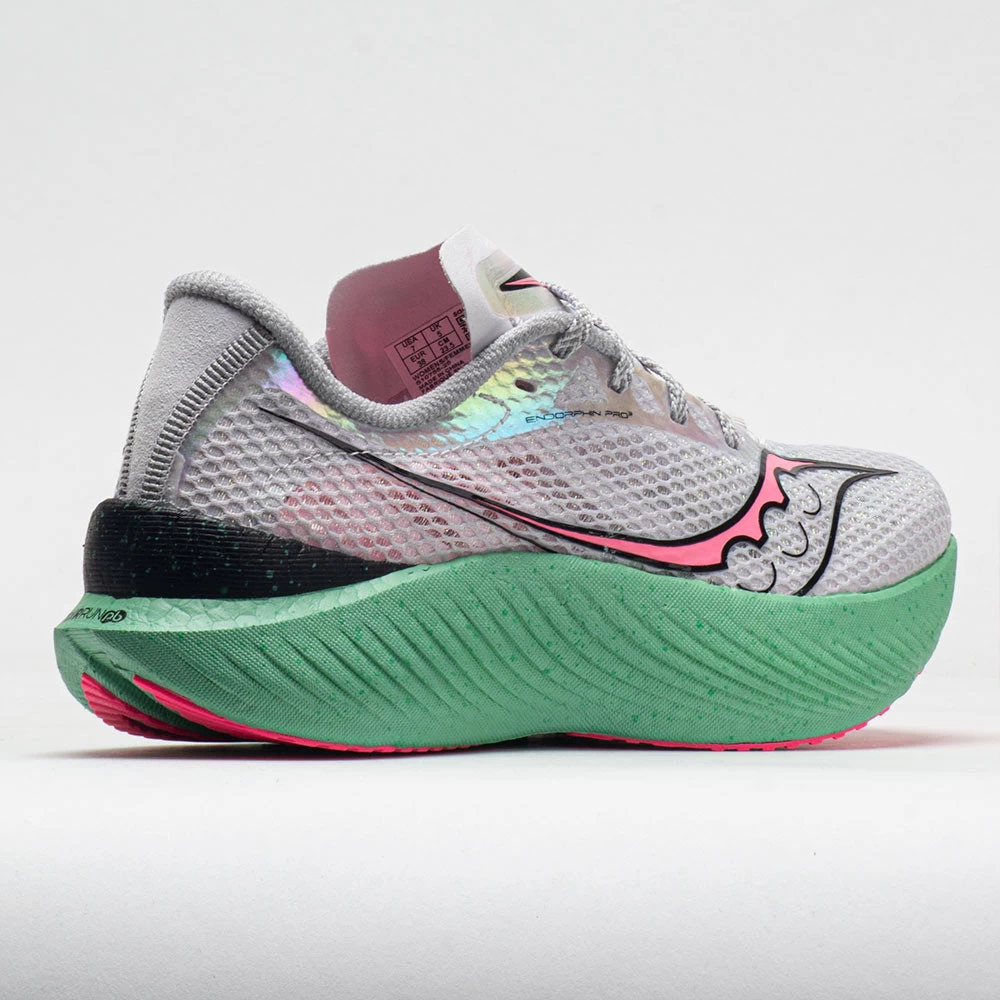Saucony Endorphin Pro 3 Women's Fog/VIZI Pink 8 Saucony Endorphin Pro 3 Women's Fog/VIZI Pink - Image 6