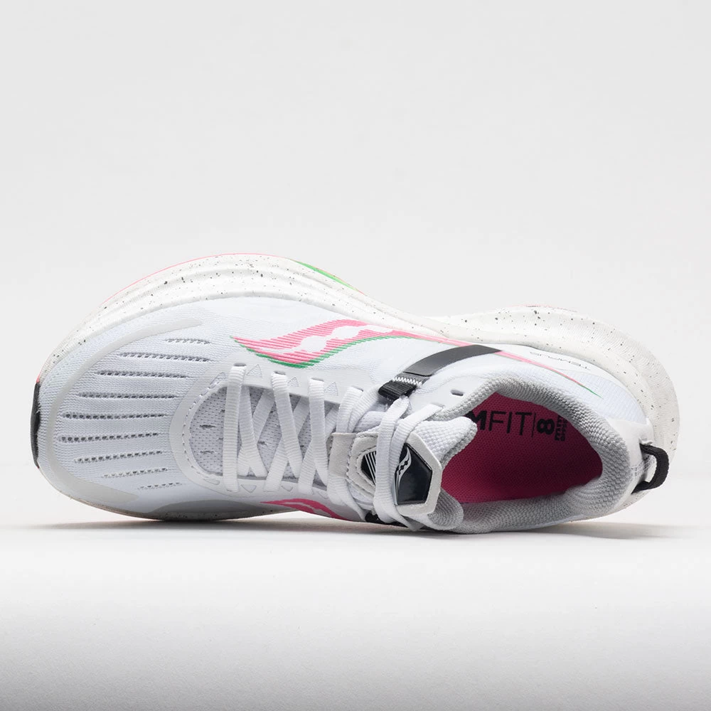 Saucony Tempus Women's White/VIZI Pink 5 Saucony Tempus Women's White/VIZI Pink - Image 3