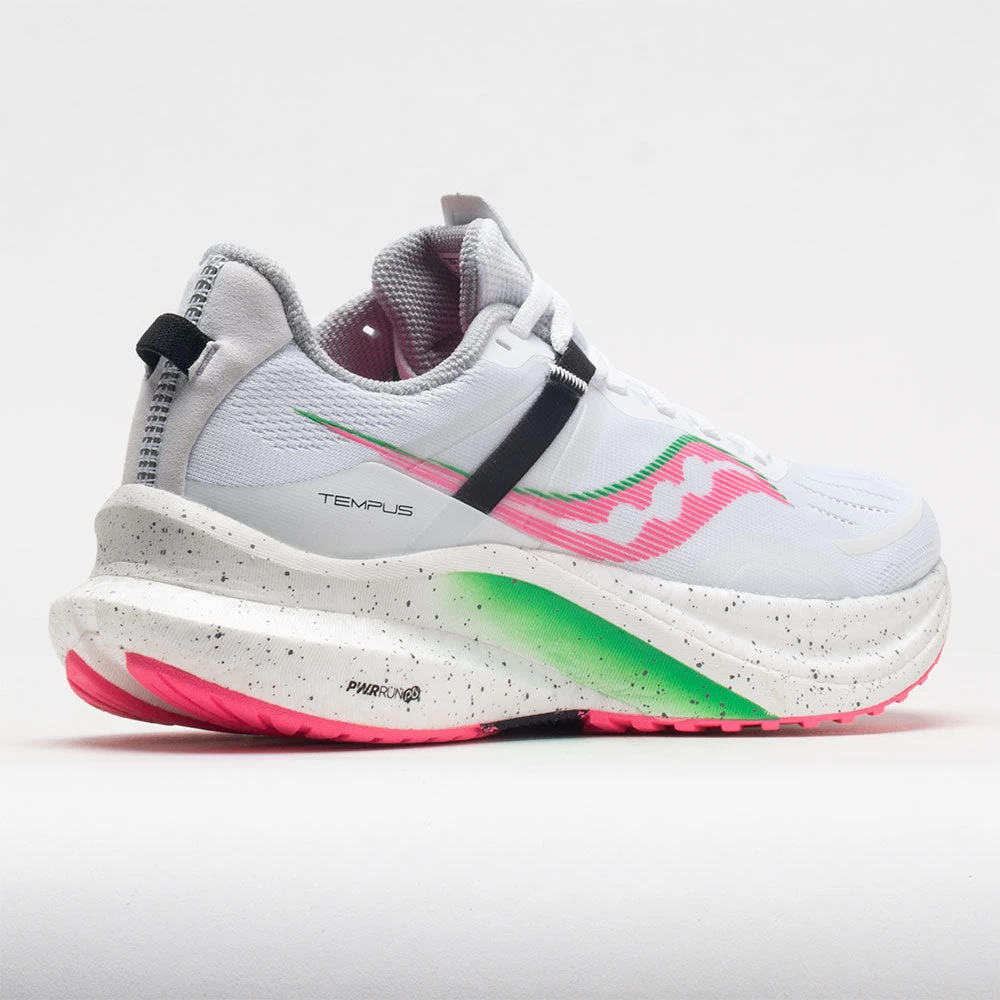 Saucony Tempus Women's White/VIZI Pink 8 Saucony Tempus Women's White/VIZI Pink - Image 6