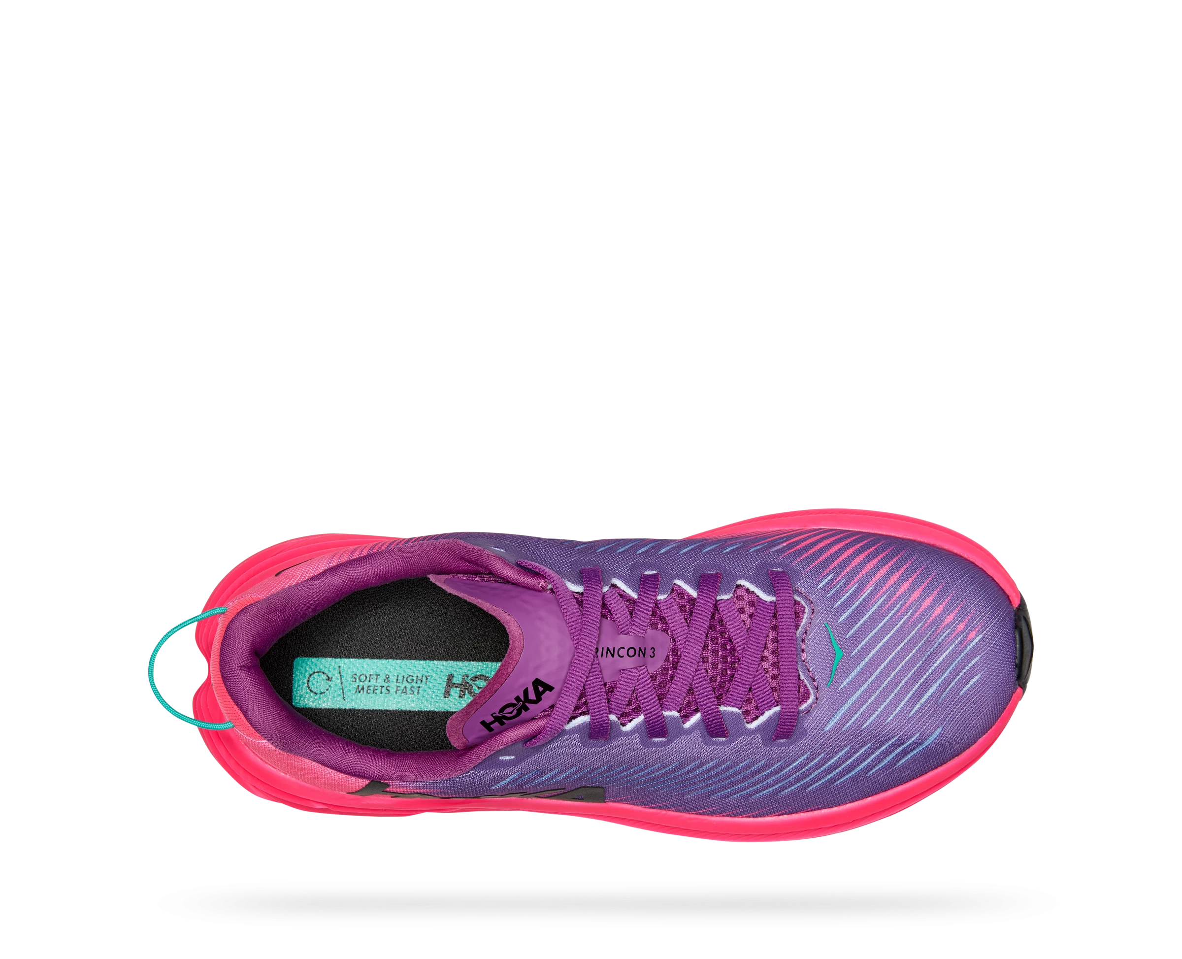 Hoka Women's Rincon 3 (BKPNK - Beautyberry/Knockout Pink) 7 Hoka Women's Rincon 3 (BKPNK - Beautyberry/Knockout Pink) - Image 5