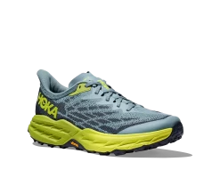 Hoka Men's Speedgoat 5 (SBDCT - Stone Blue/Dark Citron) -Sports Shoes Store 1123157 SBDCT 6