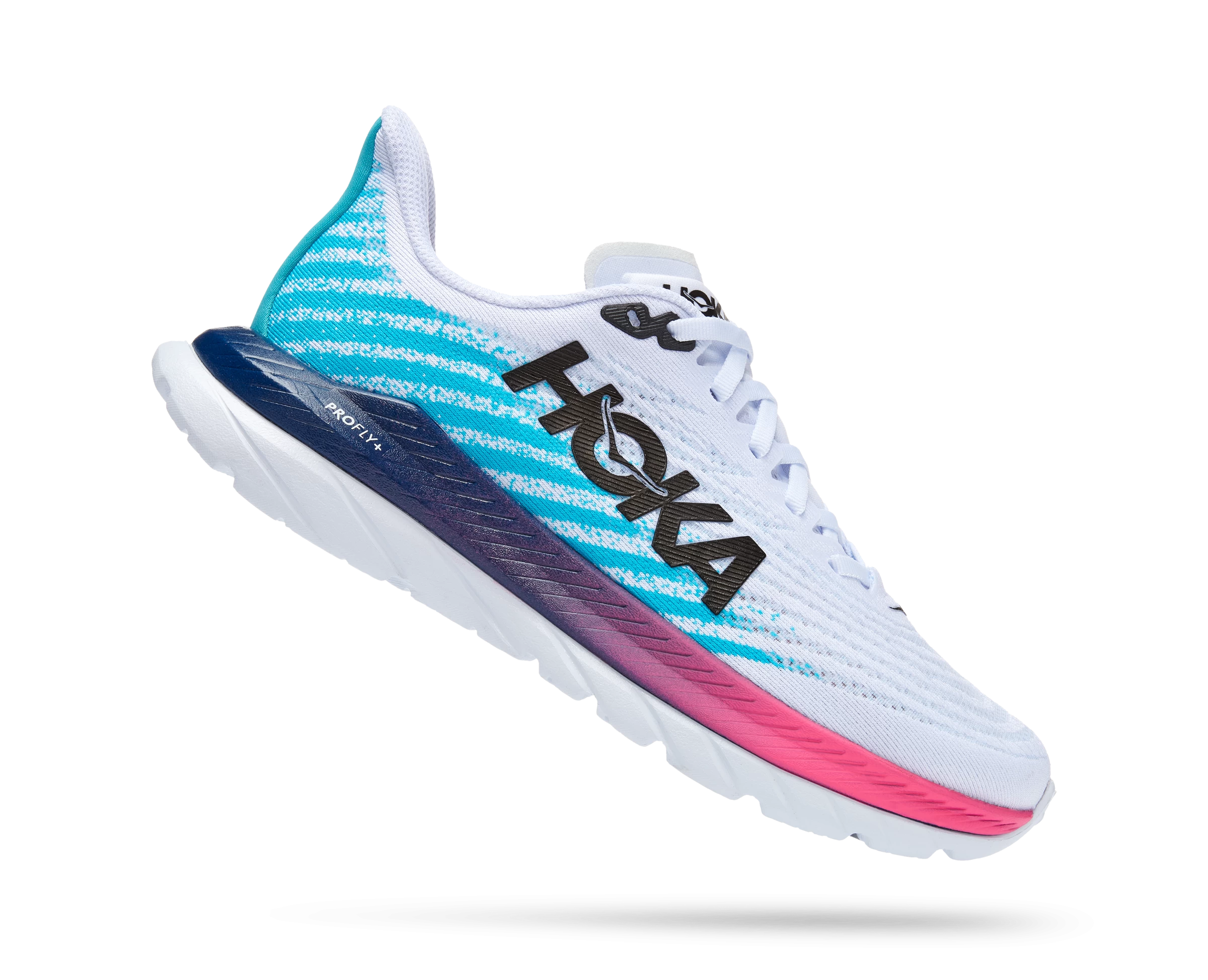 Hoka Women's Mach 5 (WSBB - White/Scuba Blue) 4 Hoka Women's Mach 5 (WSBB - White/Scuba Blue) - Image 2