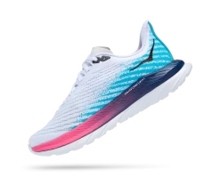 Hoka Men's Mach 5 (WSBB - White/Scuba Blue) -Sports Shoes Store 1127894 WSBB 4