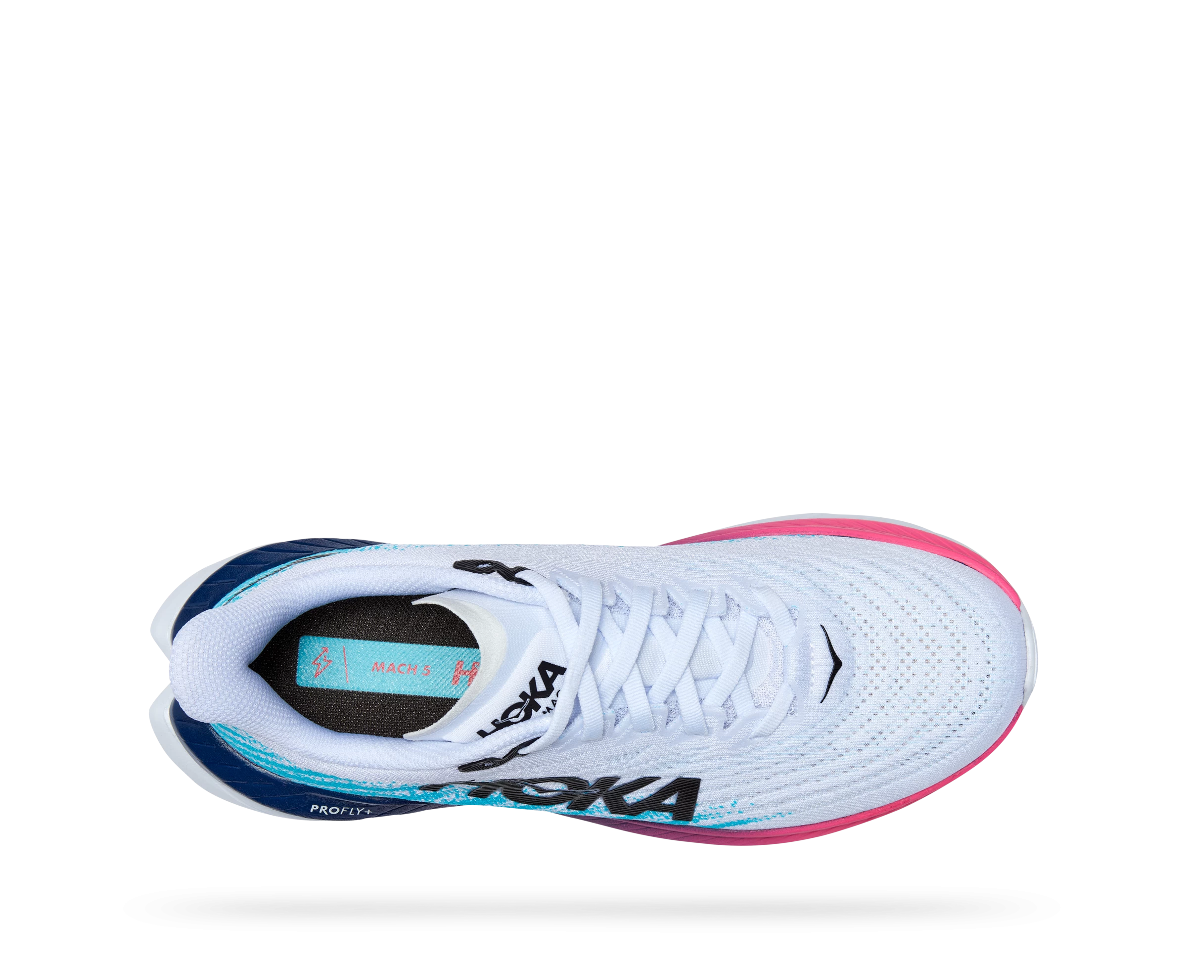 Hoka Women's Mach 5 (WSBB - White/Scuba Blue) 7 Hoka Women's Mach 5 (WSBB - White/Scuba Blue) - Image 5