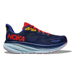 Hoka Men's Clifton 9 WIDE (BBDGB - Bellwether Blu/Dazzling Blue)