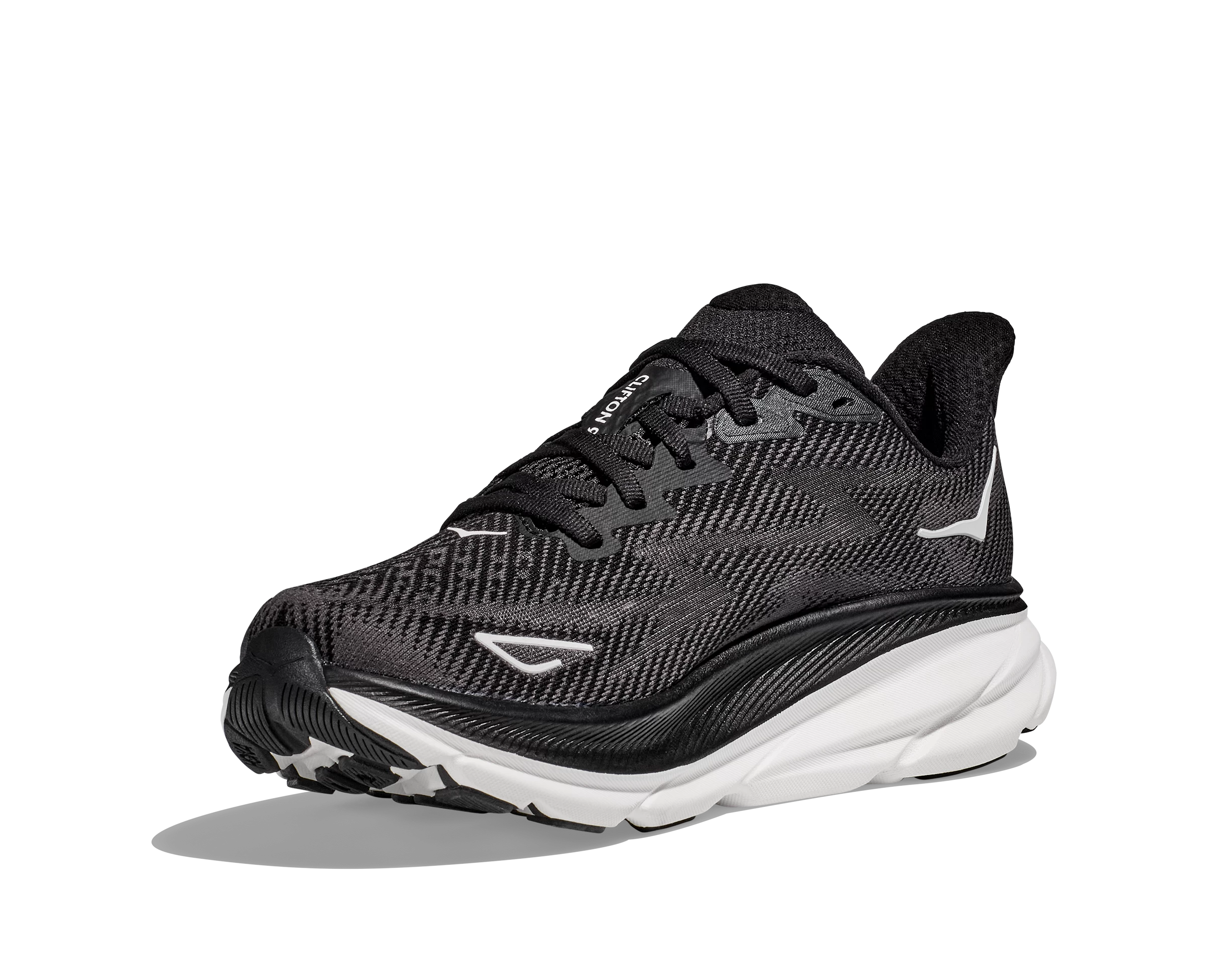 Hoka Men's Clifton 9 (BWHT - Black/White) 6 Hoka Men's Clifton 9 (BWHT - Black/White) - Image 4