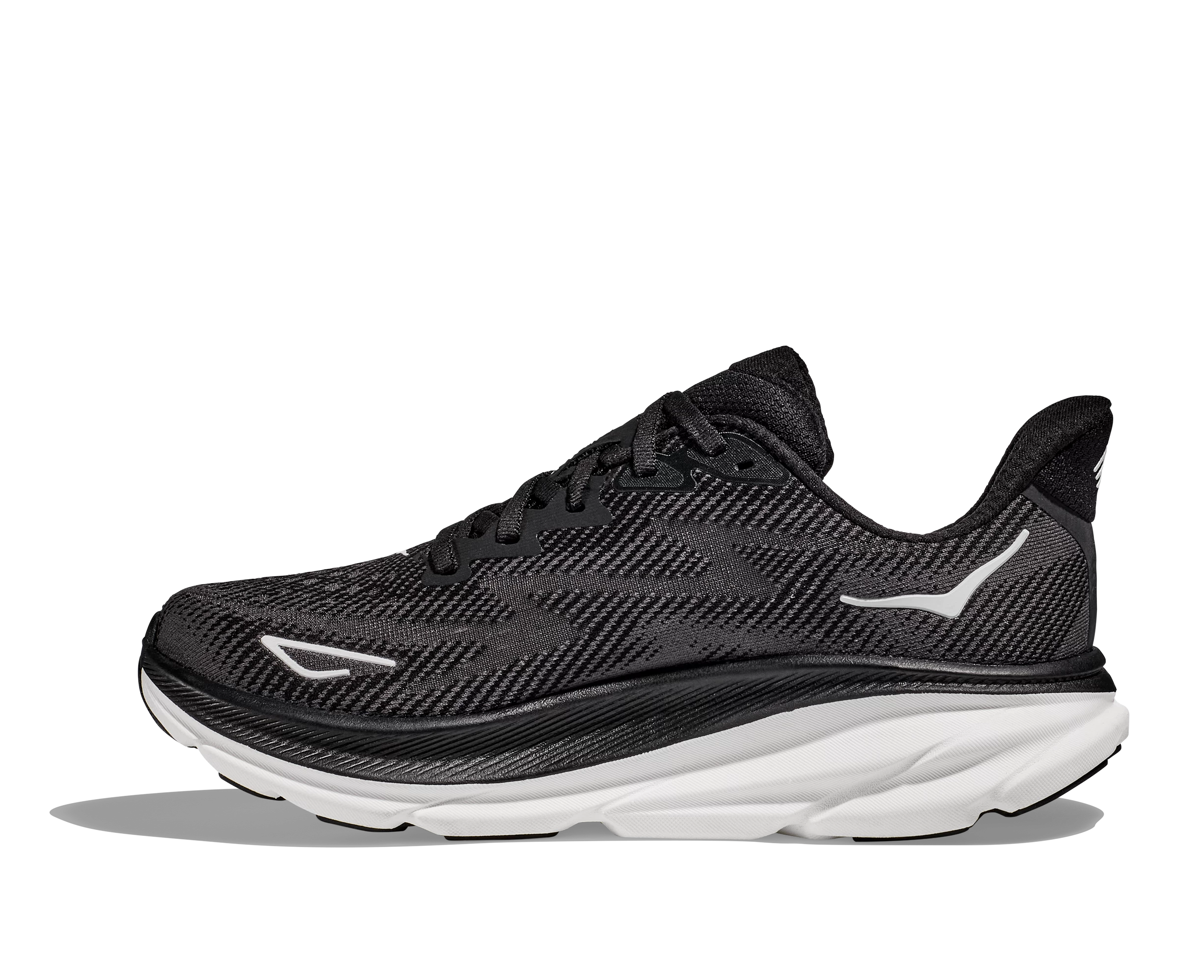 Hoka Men's Clifton 9 (BWHT - Black/White) 4 Hoka Men's Clifton 9 (BWHT - Black/White) - Image 2