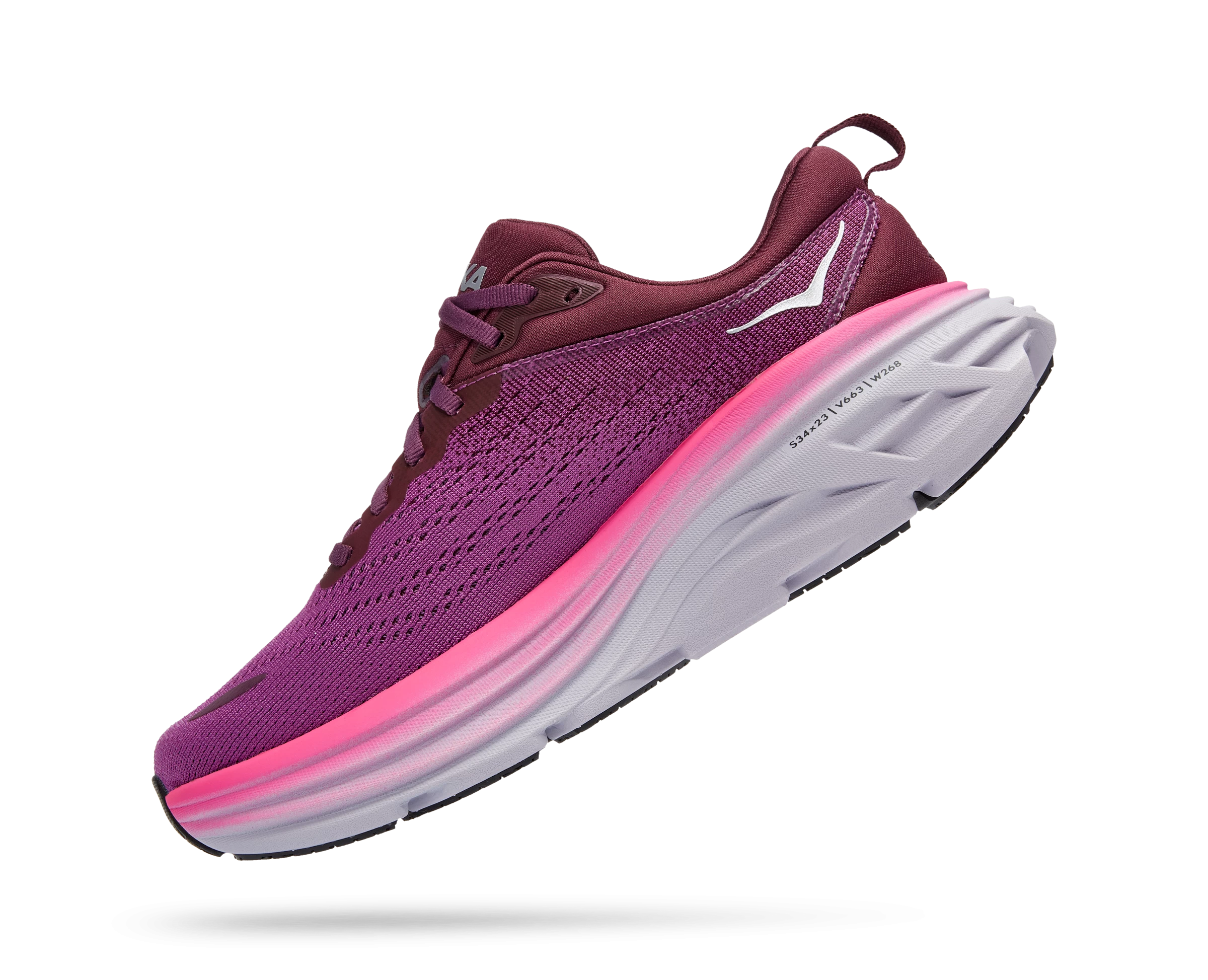 Hoka Women's Bondi 8 (BGWN - Beautyberry/Grape Wine) 6 Hoka Women's Bondi 8 (BGWN - Beautyberry/Grape Wine) - Image 4