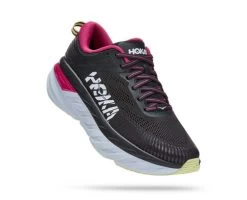 Hoka Women's Bondi 7 (BGFF - Blue Graphite/Festival Fuchsia)