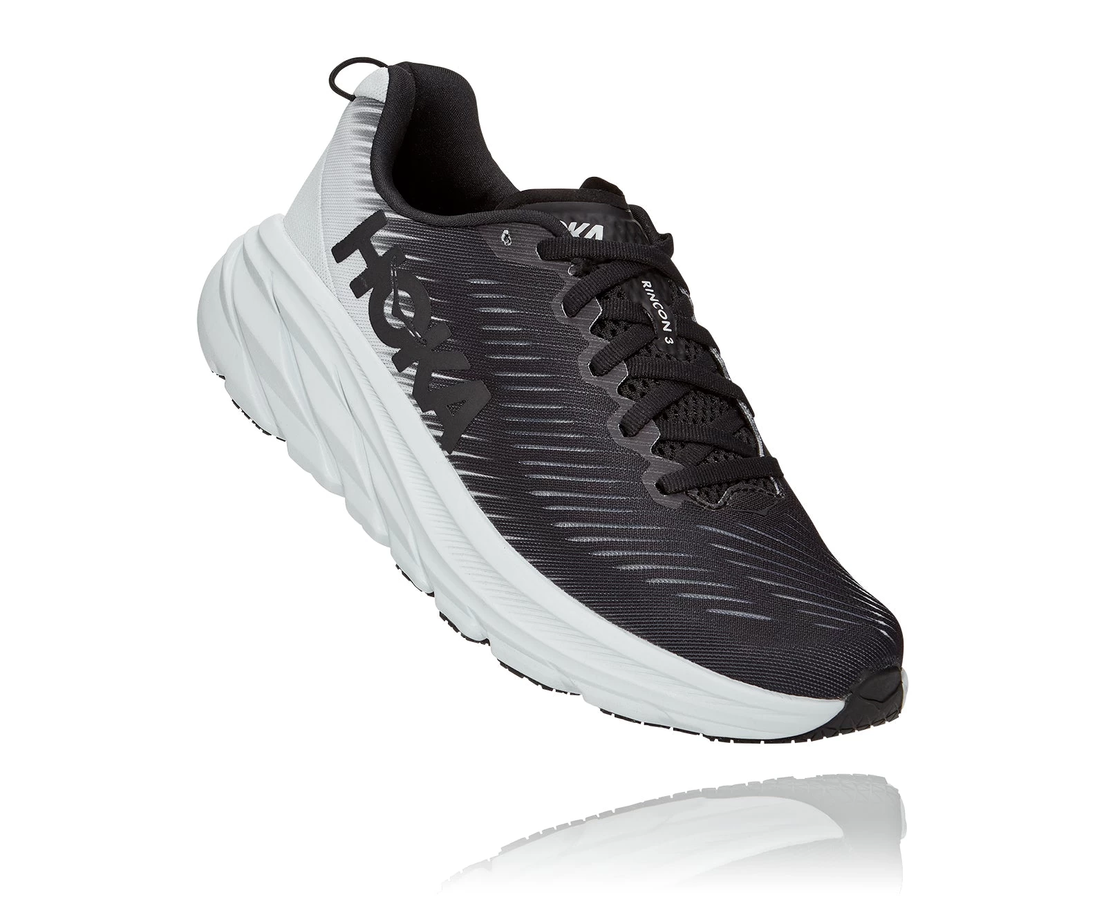 Hoka Women's Rincon 3 (BWHT - Black/White) 3 Hoka Women's Rincon 3 (BWHT - Black/White)