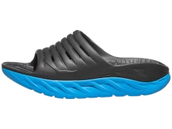 Hoka Women's Ora Recovery Slide (EDNB - Ebony/blue)