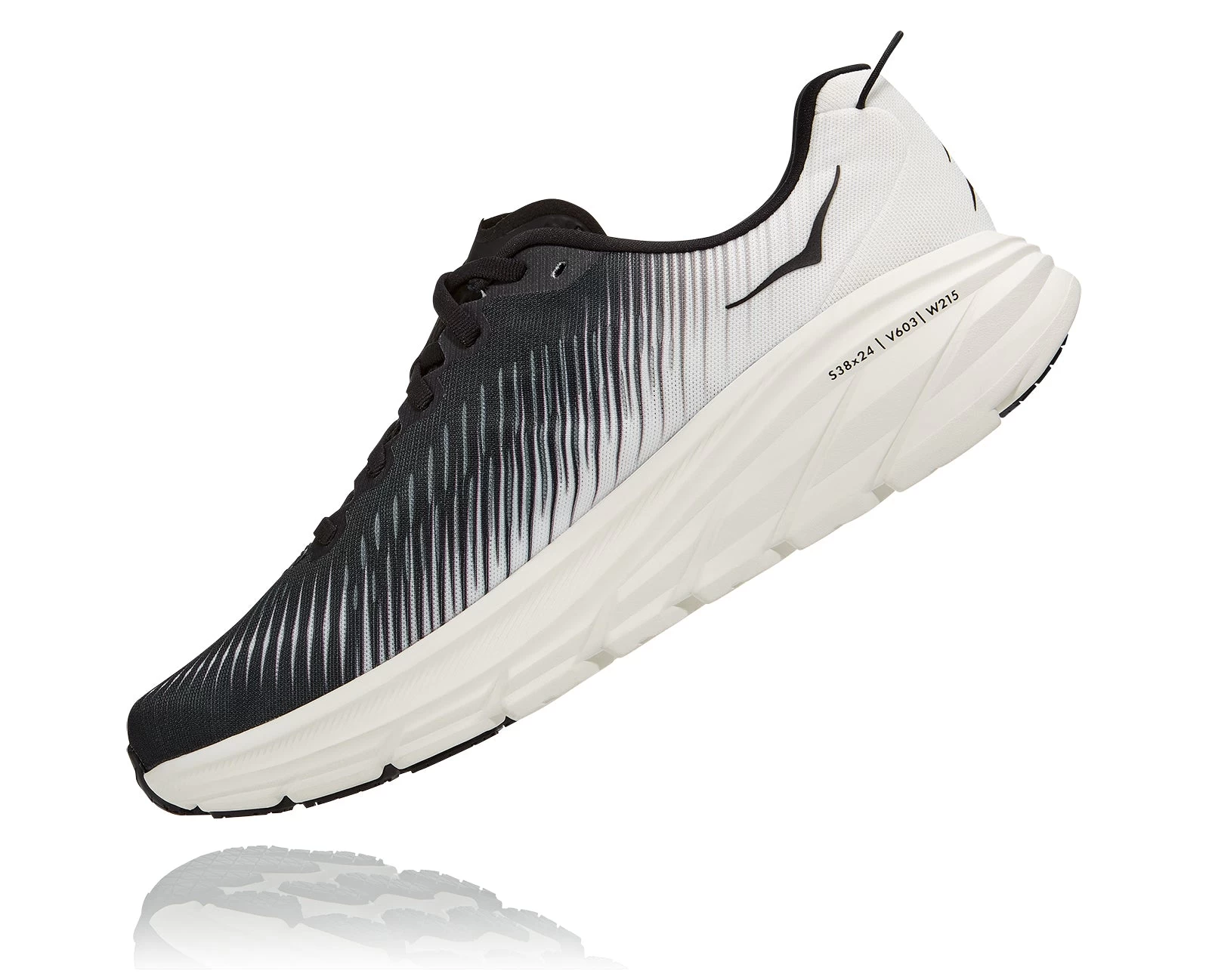 Hoka Men's Rincon 3 (BWHT - Black/White) 7 Hoka Men's Rincon 3 (BWHT - Black/White) - Image 5