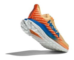 Hoka Men's Mach 5 (IVOR - Impala/Vibrant Orange) -Sports Shoes Store prrvizasflshkdkjggop