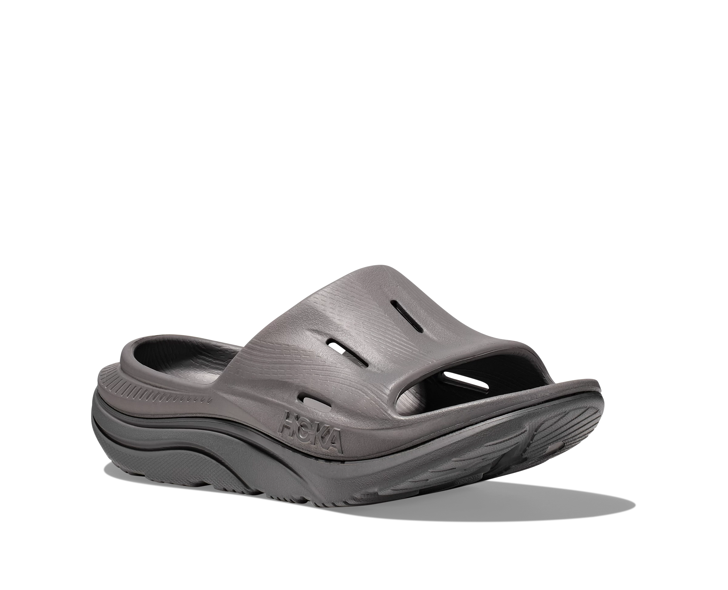 Hoka U Ora Recovery Slide 3 (GYGY - Grey/Grey) 3 Hoka U Ora Recovery Slide 3 (GYGY - Grey/Grey)